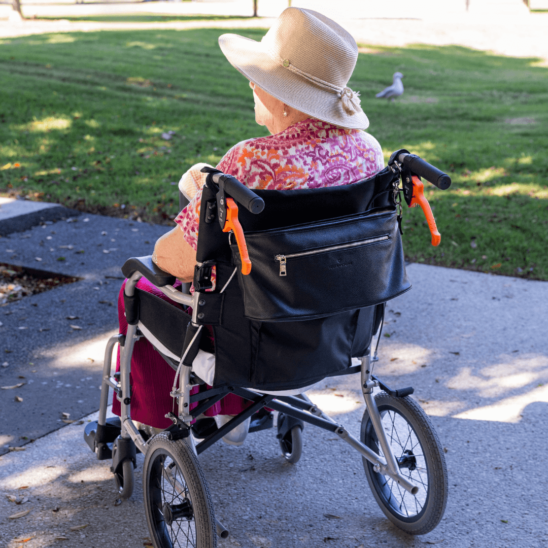 Wheelchair & Walker Caddy (Black)