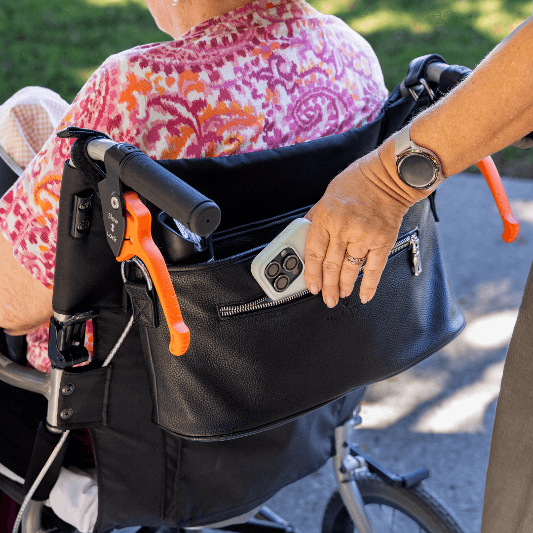 Wheelchair & Walker Caddy (Black)