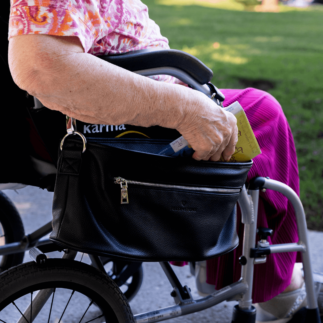 Wheelchair & Walker Caddy (Black)