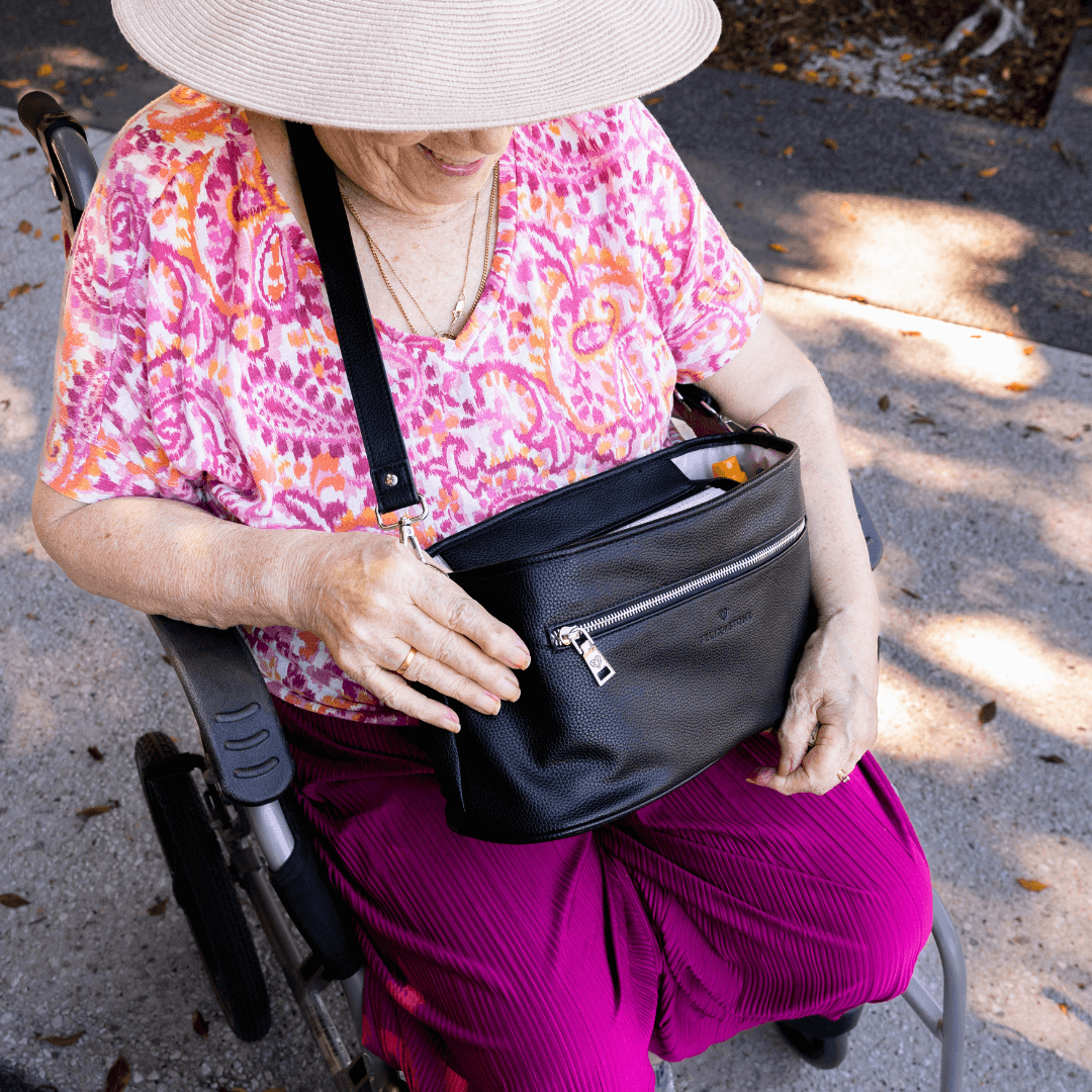 Wheelchair & Walker Caddy (Black)